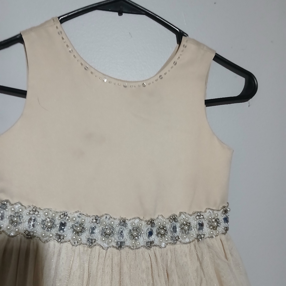 Chantilly Place Girls Long Elegant Sleeveless Dress. Size 6 - Picture 6 of 16